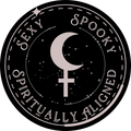 Sexy, Spooky, Spiritually Aligned (Round Sticker)