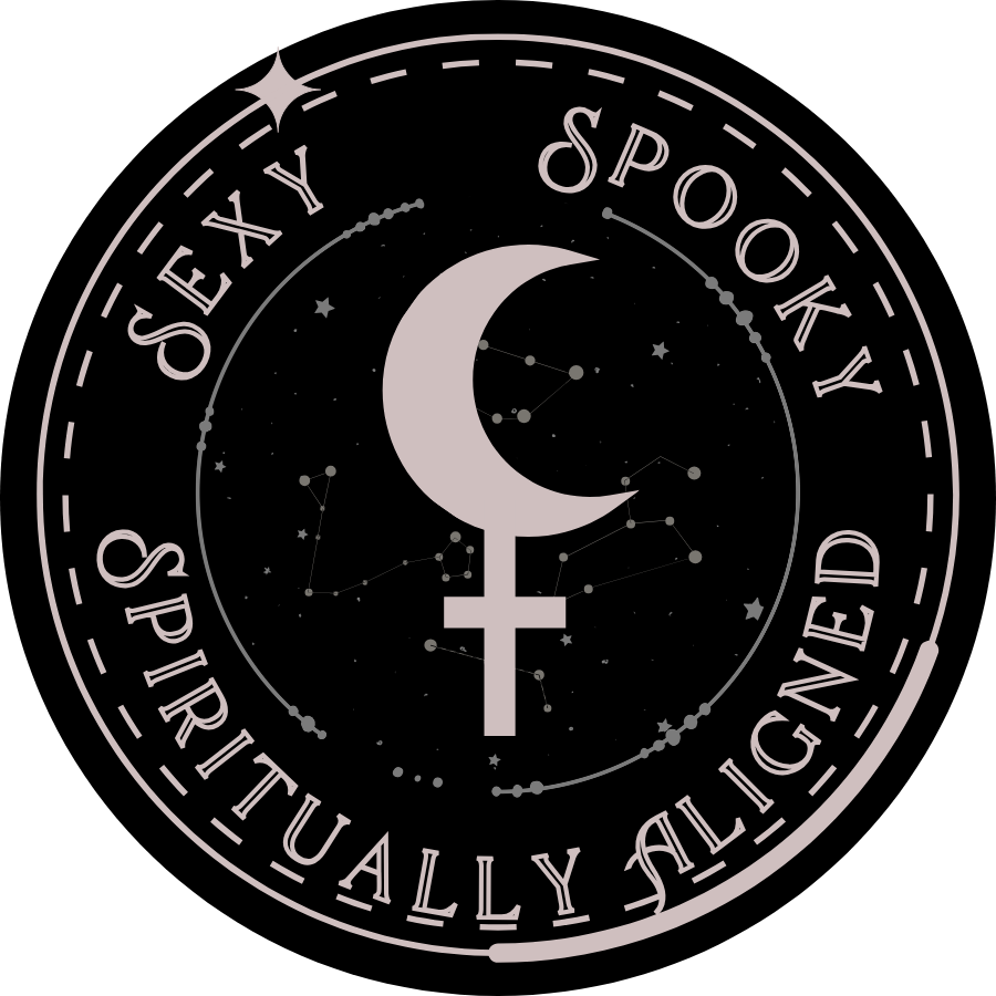 Sexy, Spooky, Spiritually Aligned (Round Sticker)